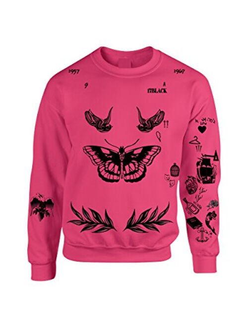 Allntrends Adult Sweatshirt Harry Tattoos Cool Top Trendy Gift Cute