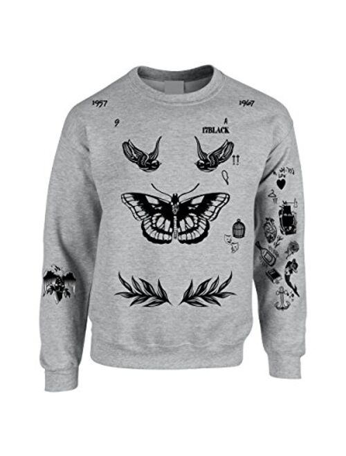 Allntrends Adult Sweatshirt Harry Tattoos Cool Top Trendy Gift Cute