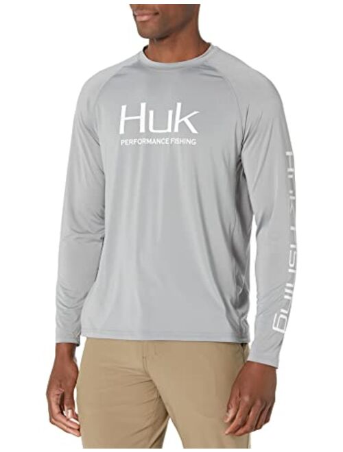 HUK Men's Pursuit Vented Long Sleeve Performance Fishing Shirt with +30 UPF Sun Protection