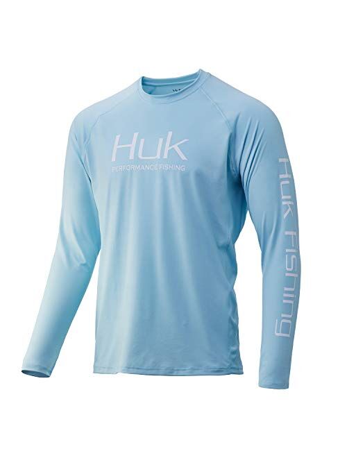 HUK Men's Pursuit Vented Long Sleeve Performance Fishing Shirt with +30 UPF Sun Protection