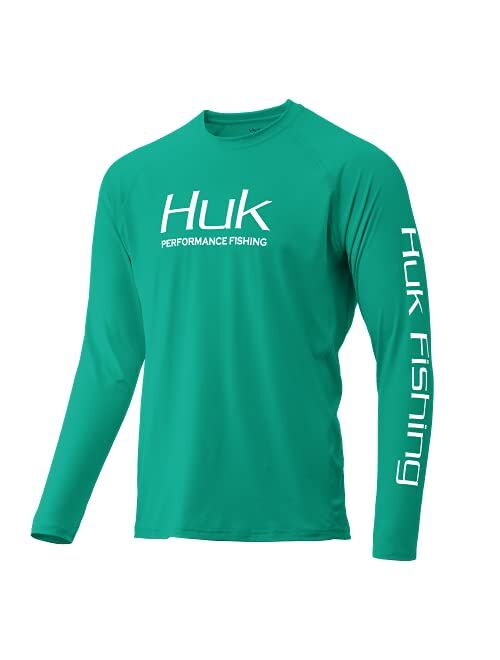 HUK Men's Pursuit Vented Long Sleeve Performance Fishing Shirt with +30 UPF Sun Protection