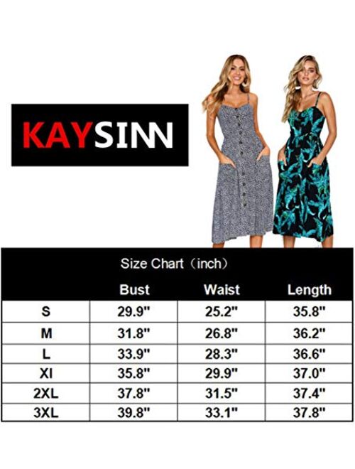 Women Summer Casual Dresses Floral Swing Midi Beach Dresses Striped Strap