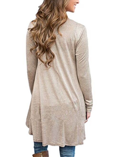 Women's Lace Tunic Top Sweatshirt Long/Short Sleeve Blouse A-Line Flowy T-Shirt Dress