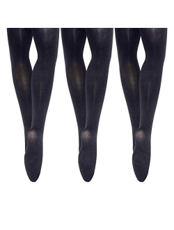 MANZI 1-3 Pairs Women's Girls' Basic Convertible Transition Ballet Dance Tights 40 Denier