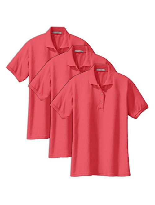 Port Authority Ladies Silk Touch Polo. L500