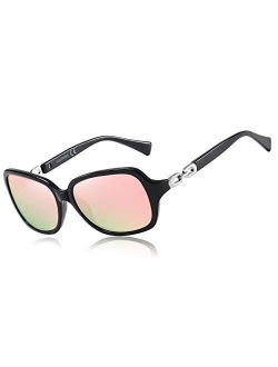 AOMASTE Retro Polarized Sunglasses for Women 100% UV400 Protection Lens Driving Outdoor Eyewear