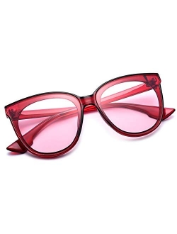 Mosanana Fashion Cat Eye Sunglasses for Women Oversized Style MS51802