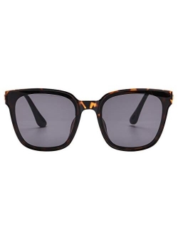 Square Sunglasses Womens Mens Oversized Mirrored lens U886