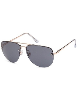 CATWALK UV400 Womens Round CatEye Sunglasses with Design Fashion Frame and Flash Lens Option