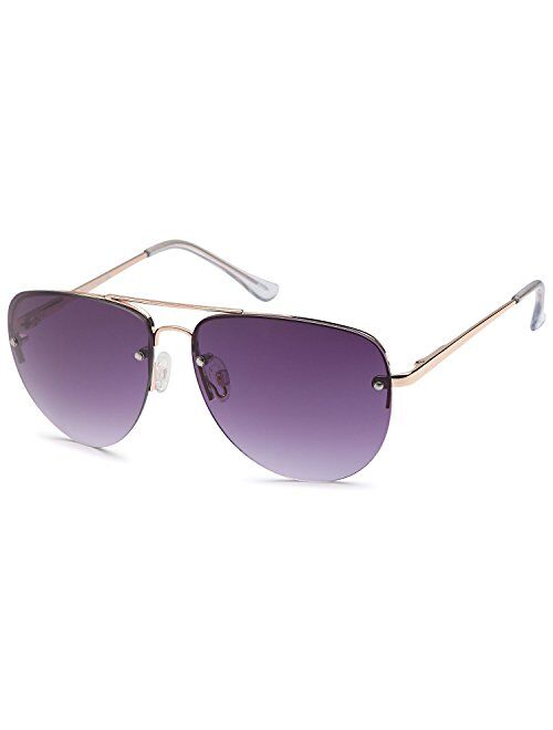 CATWALK UV400 Womens Round CatEye Sunglasses with Design Fashion Frame and Flash Lens Option