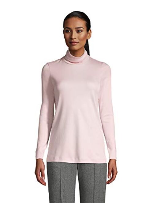 Lands' End Women's Supima Cotton Long Sleeve Turtleneck