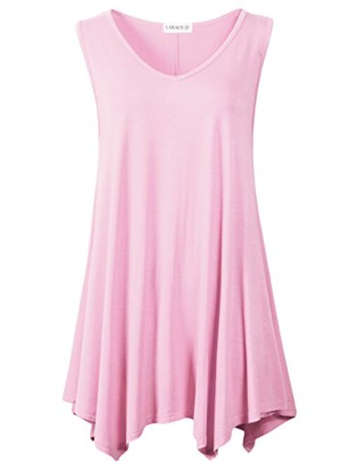 LARACE Women V-Neck Tank Top Tunic for Leggings