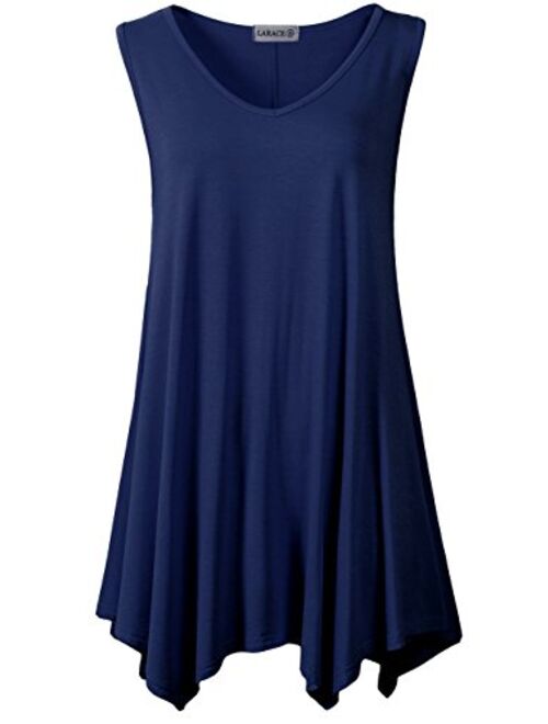 LARACE Women V-Neck Tank Top Tunic for Leggings