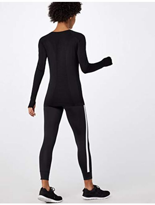 Amazon Brand - AURIQUE Women's Seamless Long Sleeve Sports Top