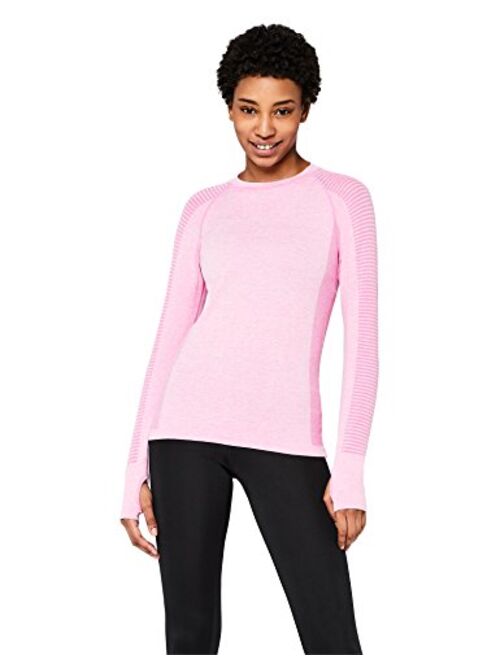 Amazon Brand - AURIQUE Women's Seamless Long Sleeve Sports Top