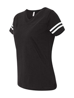 LAT Ladies' Fine Jersey Short Sleeve Football Tee