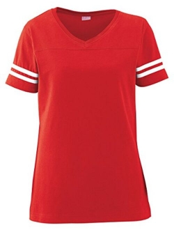 LAT Ladies' Fine Jersey Short Sleeve Football Tee