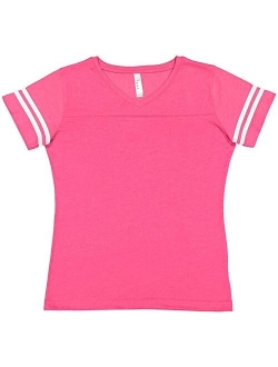 LAT Ladies' Fine Jersey Short Sleeve Football Tee