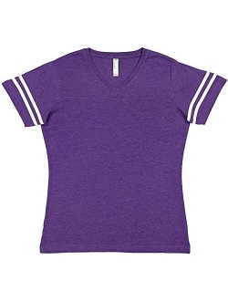 LAT Ladies' Fine Jersey Short Sleeve Football Tee