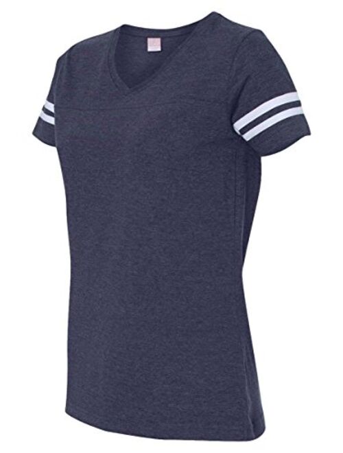 LAT Ladies' Fine Jersey Short Sleeve Football Tee