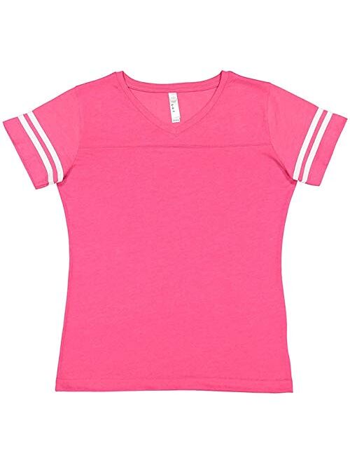 LAT Ladies' Fine Jersey Short Sleeve Football Tee