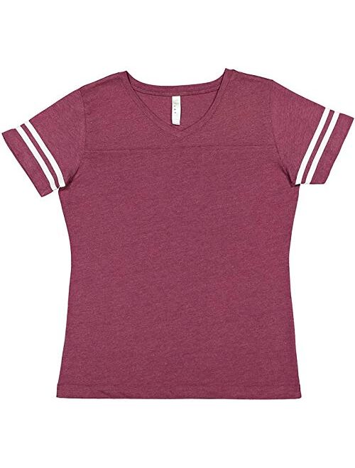 LAT Ladies' Fine Jersey Short Sleeve Football Tee