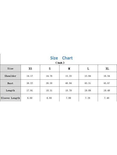 SweatyRocks Women's Casual Short Sleeve Crew Neck Basic Crop Top T Shirts