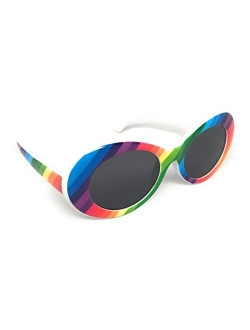 WebDeals - Oval Round Retro Sunglasses Color Tint or Smoke Lenses