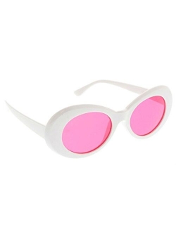 WebDeals - Oval Round Retro Sunglasses Color Tint or Smoke Lenses