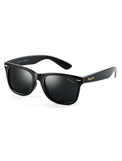 GREY JACK Classic Polarized Horn Rimmed Sunglasses for Men Women