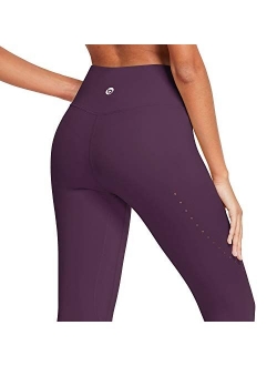 Women's Mid/High Waist Yoga Leggings 28"/25" Workout Athletic Pants Running Tights with Pockets