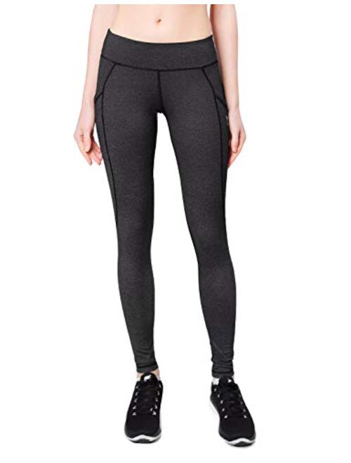 BALEAF Women's Mid/High Waist Yoga Leggings 28"/25" Workout Athletic Pants Running Tights with Pockets