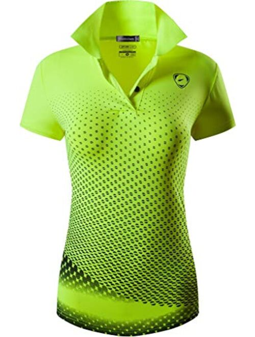 jeansian Women's Outdoor Sport Dry Fit Short Sleeves Polo Tee Poloshirt Tshirt T-Shirt Golf Tennis SWT251