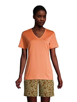 Women's Relaxed Supima Cotton Short Sleeve V-Neck T-Shirt