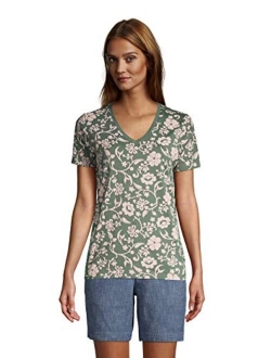 Women's Relaxed Supima Cotton Short Sleeve V-Neck T-Shirt