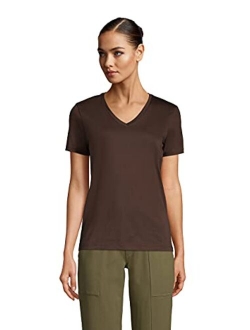 Women's Relaxed Supima Cotton Short Sleeve V-Neck T-Shirt