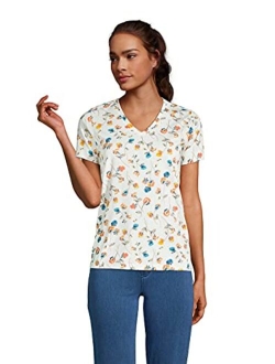 Women's Relaxed Supima Cotton Short Sleeve V-Neck T-Shirt