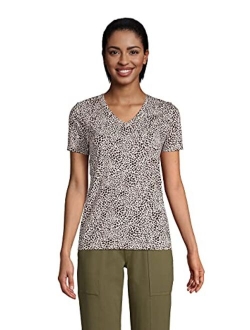 Women's Relaxed Supima Cotton Short Sleeve V-Neck T-Shirt