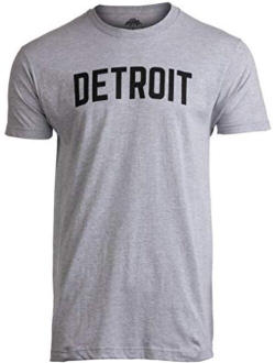 Detroit | Classic Retro City Grey Blue Red Black Detroiter 313 Cool Michigan Men Women T-Shirt