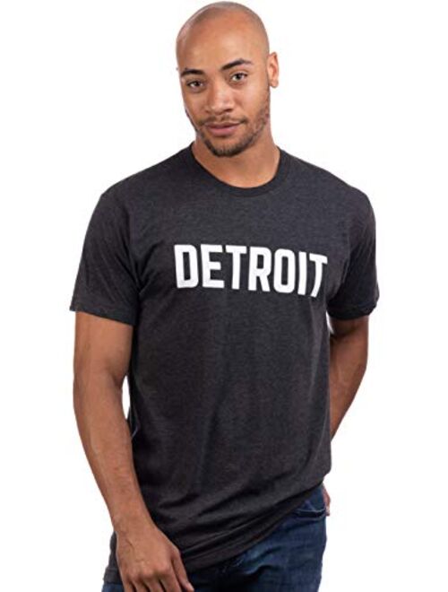 Detroit | Classic Retro City Grey Blue Red Black Detroiter 313 Cool Michigan Men Women T-Shirt