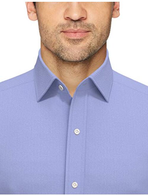 Buttoned Down Men's Tailored Fit Spread Collar Solid Non-Iron Dress Shirt