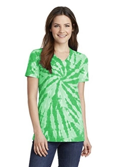 PORT AND COMPANY Tiedye V-Neck Tee (LPC147V)