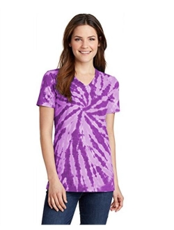 PORT AND COMPANY Tiedye V-Neck Tee (LPC147V)