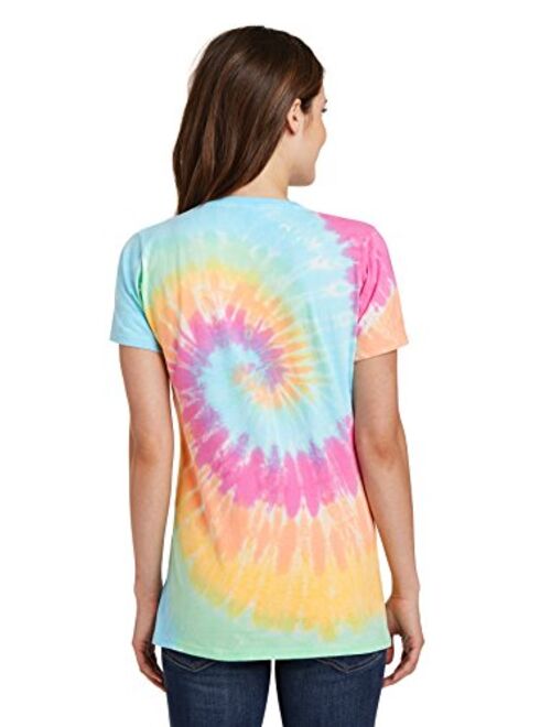 PORT AND COMPANY Tiedye V-Neck Tee (LPC147V)