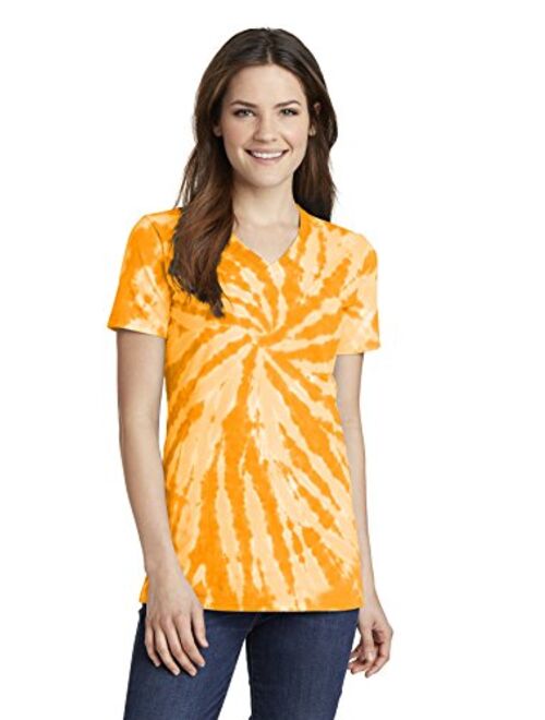 PORT AND COMPANY Tiedye V-Neck Tee (LPC147V)