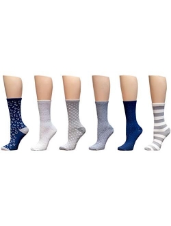 Womens 6 Pack Supersoft Warm Crew Socks