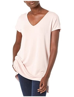 Amazon Brand - Daily Ritual Women's Supersoft Terry Dolman-Sleeve V-Neck Tunic