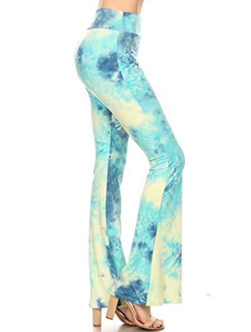 Leggings Depot Women's Ultra Soft Popular Printed Stylish Palazzo Pants BAT1