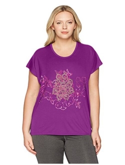 Women's Plus Size Active Dolman Graphic Tee