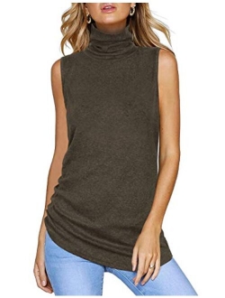 Sipaya Womens V Neck Tank Tops Summer Casual Cami Blouse